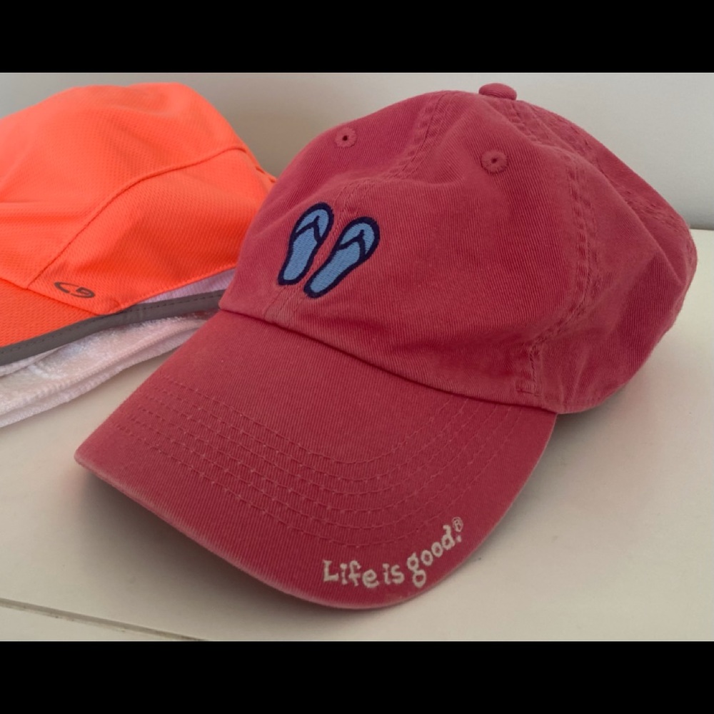 (2) adjustable hats